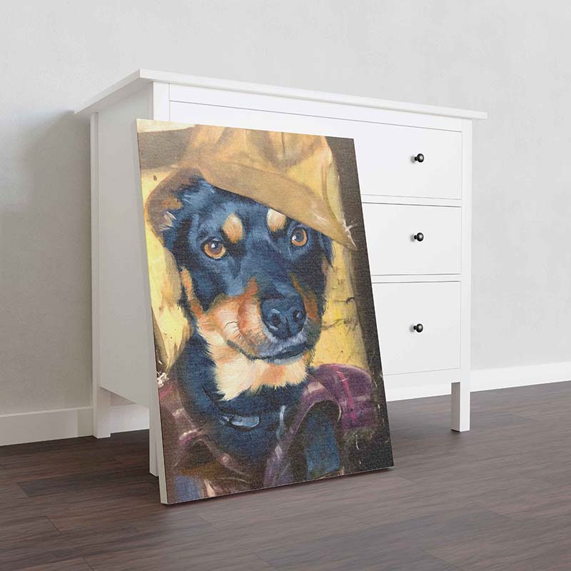 Skitongifts Wall Decoration, Home Decor, Decoration Room Pinscher Dog Plumber-TT1012