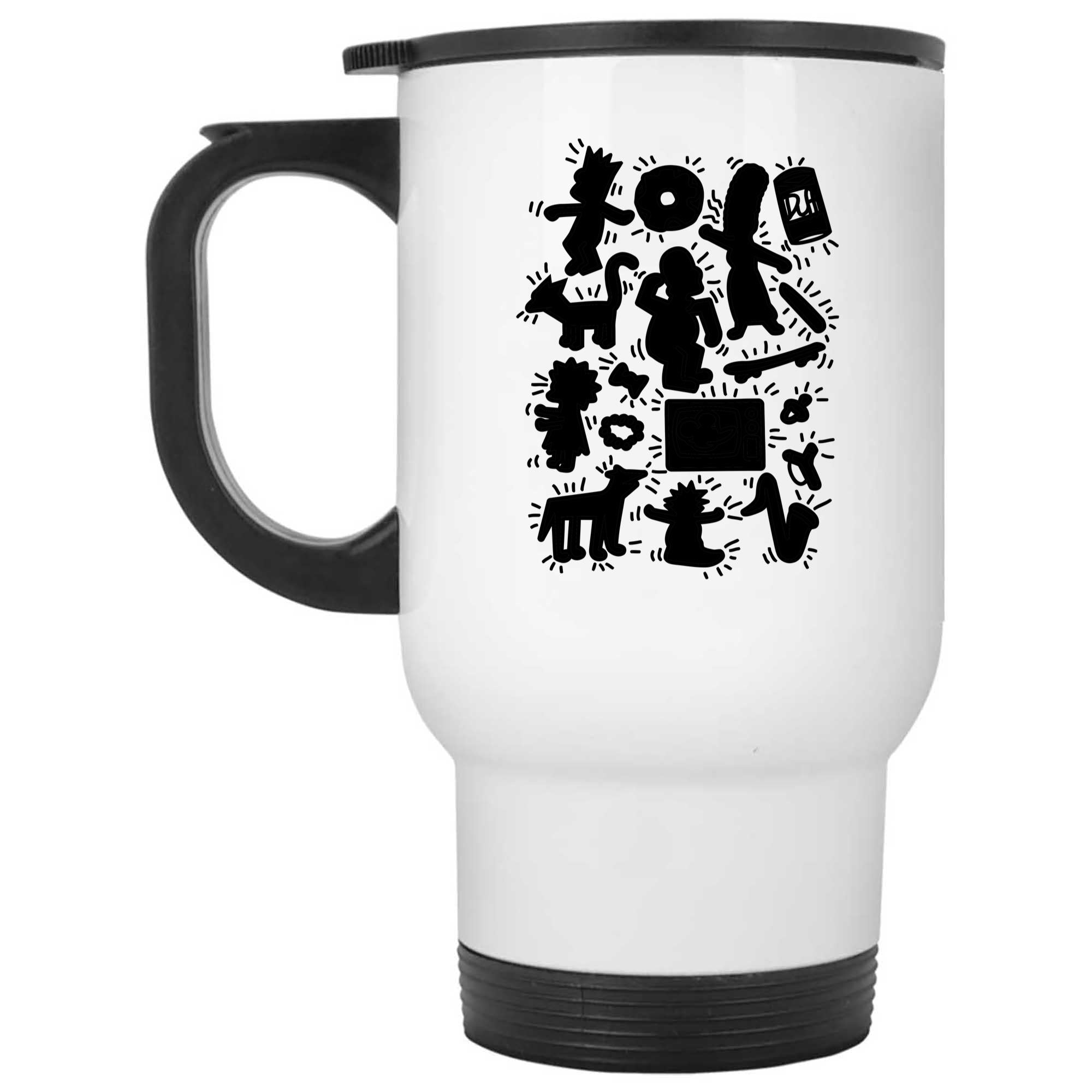 Skitongifts Funny Ceramic Novelty Coffee Mug Pioenfly Haring Simpsons GxLr1MK