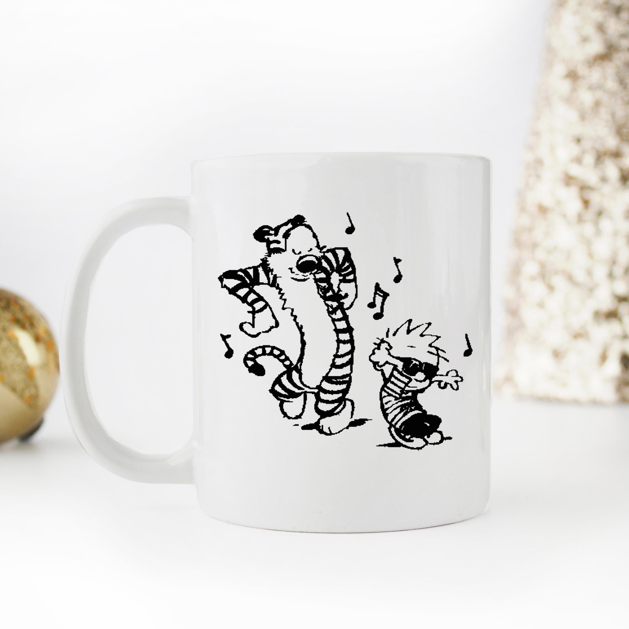 Skitongifts Funny Ceramic Novelty Coffee Mug Playing Dance QchLKeT