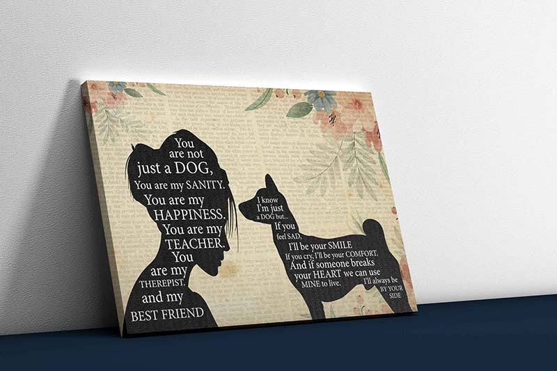 Skitongifts Wall Decoration, Home Decor, Decoration Room Pomeranian Girl Therapist Best Friend You are Not Just A Basenji Dog-TT1202