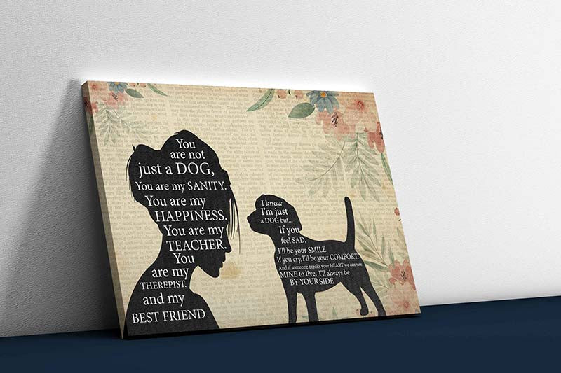 Skitongifts Wall Decoration, Home Decor, Decoration Room Pomeranian Girl Therapist Best Friend You are Not Just A Beagle Dog-TT1202