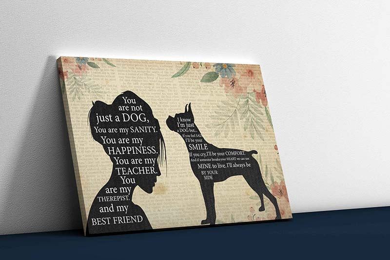 Skitongifts Wall Decoration, Home Decor, Decoration Room Pomeranian Girl Therapist Best Friend You are Not Just A Boxer Dog-TT1202