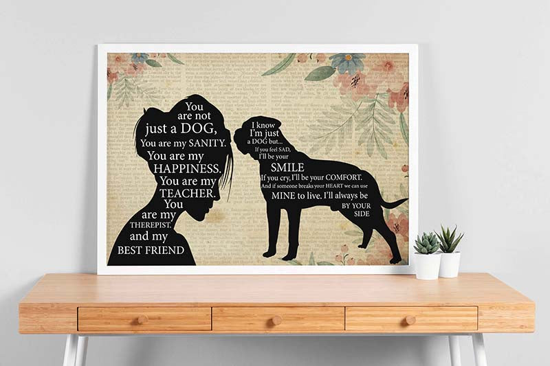 Pomeranian Girl Therapist Best Friend You are Not Just A Bull Mastiff Dog-TT1202