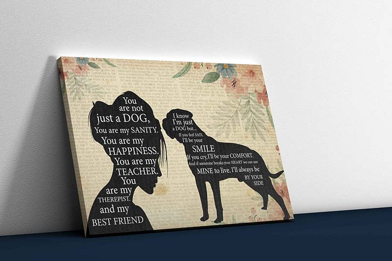 Skitongifts Wall Decoration, Home Decor, Decoration Room Pomeranian Girl Therapist Best Friend You are Not Just A Bull Mastiff Dog-TT1202