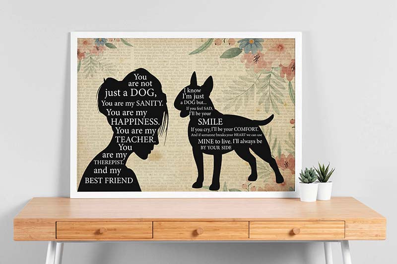 Pomeranian Girl Therapist Best Friend You are Not Just A Bull Terrier Dog-TT1202