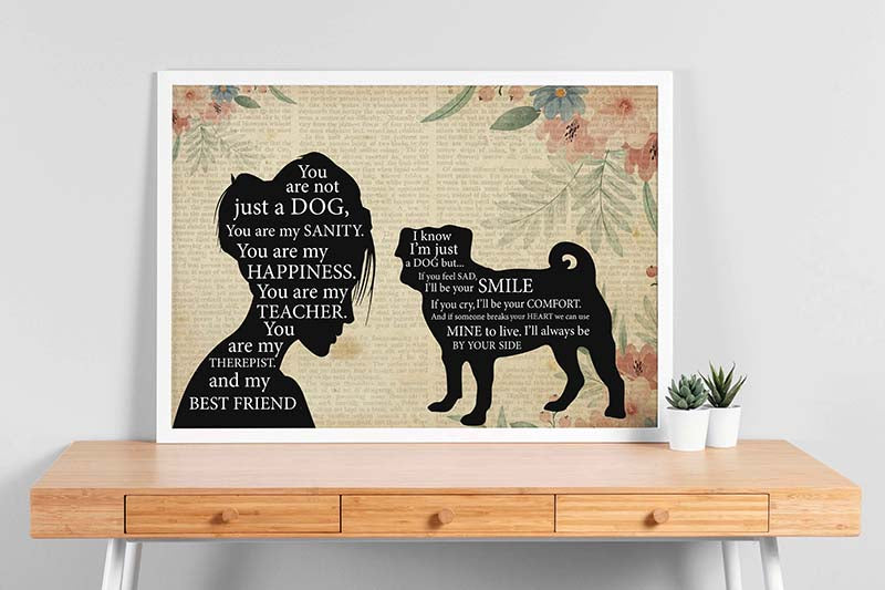 Pomeranian Girl Therapist Best Friend You are Not Just A Bulldog Pug-TT1202