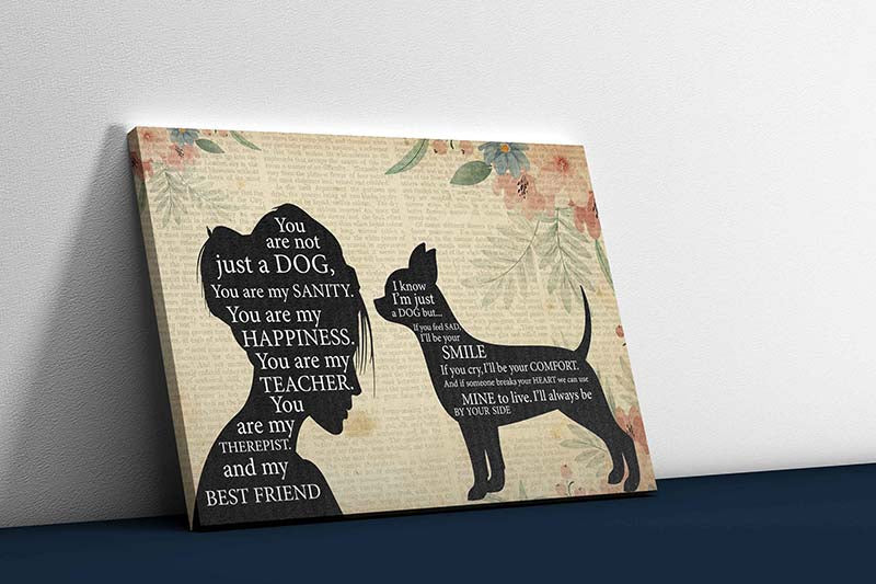 Skitongifts Wall Decoration, Home Decor, Decoration Room Pomeranian Girl Therapist Best Friend You are Not Just A Chihuahua Dog-TT1202