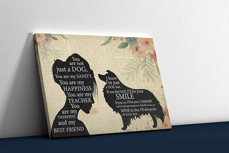 Skitongifts Wall Decoration, Home Decor, Decoration Room Pomeranian Girl Therapist Best Friend You are Not Just A Collie Dog-TT1202
