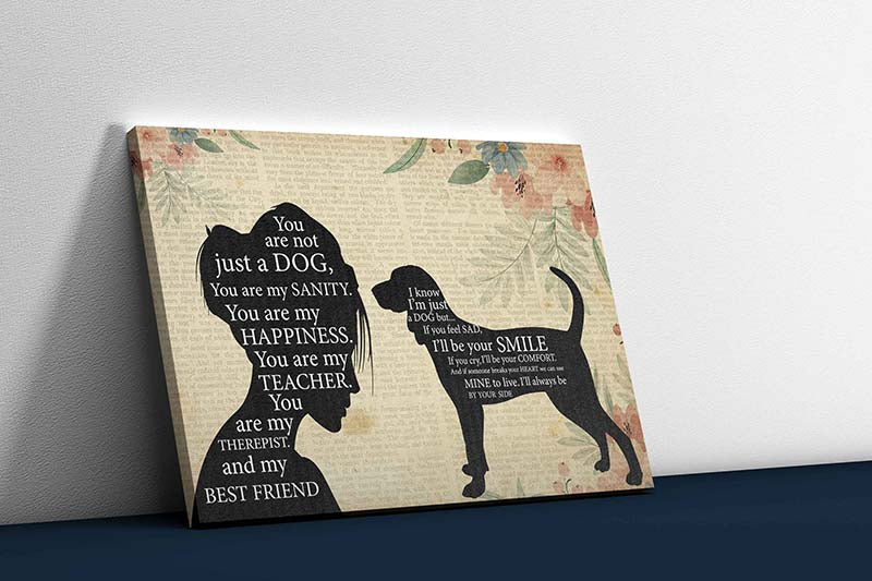 Skitongifts Wall Decoration, Home Decor, Decoration Room Pomeranian Girl Therapist Best Friend You are Not Just A Coonhound Dog-TT1202
