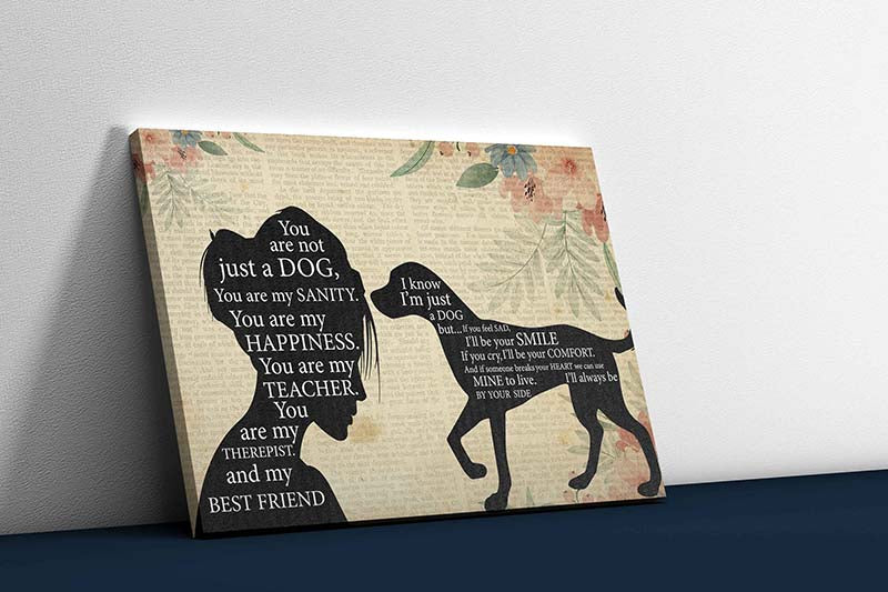 Skitongifts Wall Decoration, Home Decor, Decoration Room Pomeranian Girl Therapist Best Friend You are Not Just A Dalmatian Dog-TT1202