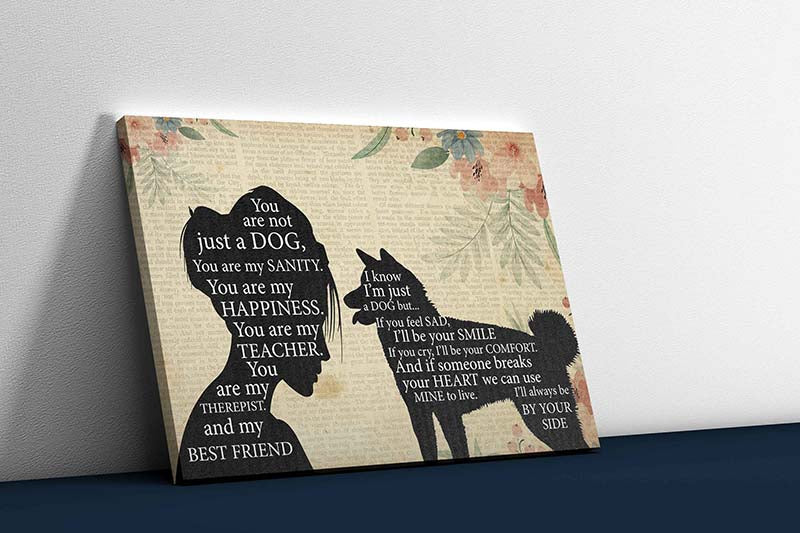 Skitongifts Wall Decoration, Home Decor, Decoration Room Pomeranian Girl Therapist Best Friend You are Not Just A Dog-TT1202