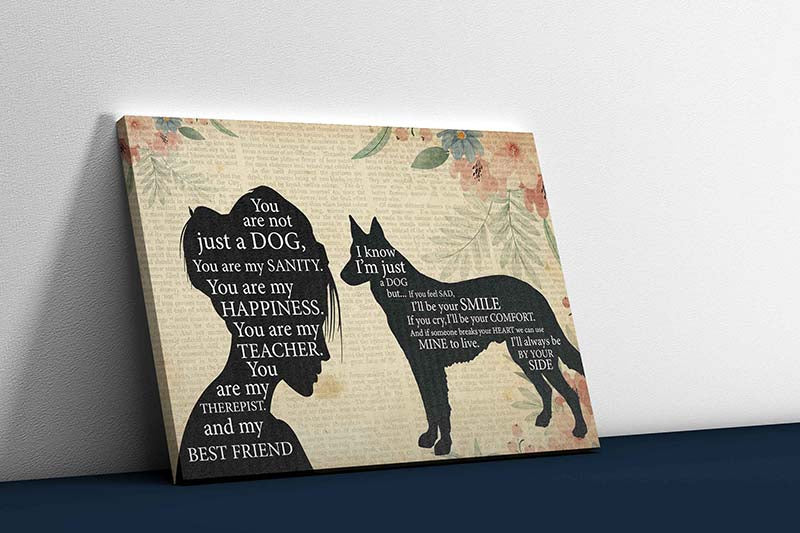 Skitongifts Wall Decoration, Home Decor, Decoration Room Pomeranian Girl Therapist Best Friend You are Not Just A German Shepherd Dog-TT1202