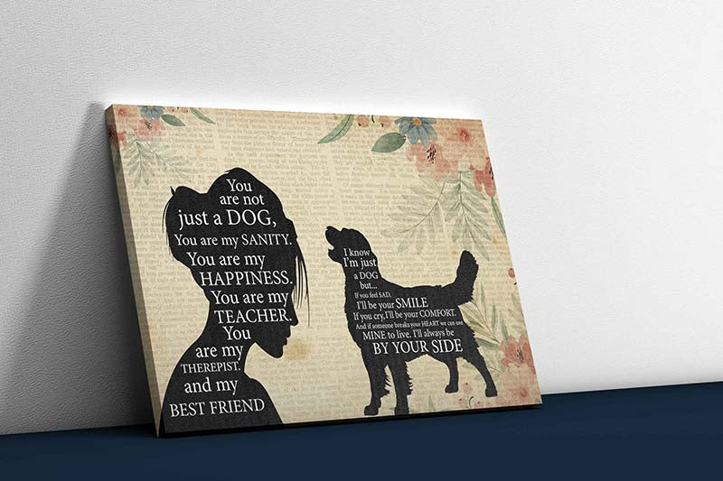 Skitongifts Wall Decoration, Home Decor, Decoration Room Pomeranian Girl Therapist Best Friend You are Not Just A Goldendoodle Dog-TT1202
