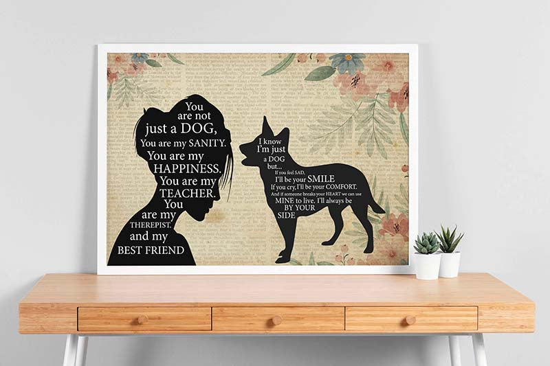 Pomeranian Girl Therapist Best Friend You are Not Just A Heeler Dog-TT1202