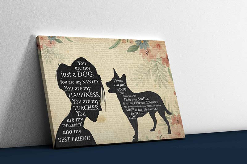 Skitongifts Wall Decoration, Home Decor, Decoration Room Pomeranian Girl Therapist Best Friend You are Not Just A Heeler Dog-TT1202