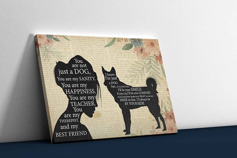 Skitongifts Wall Decoration, Home Decor, Decoration Room Pomeranian Girl Therapist Best Friend You are Not Just A Husky Dog-TT1202