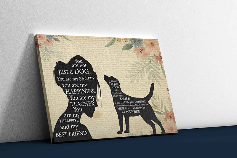 Skitongifts Wall Decoration, Home Decor, Decoration Room Pomeranian Girl Therapist Best Friend You are Not Just A Labrador Dog-TT1202