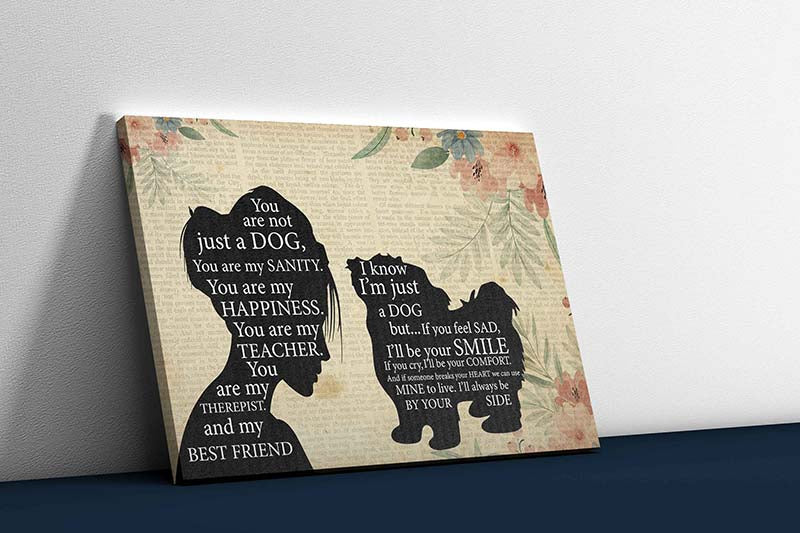 Skitongifts Wall Decoration, Home Decor, Decoration Room Pomeranian Girl Therapist Best Friend You are Not Just A Maltese Dog-TT1202