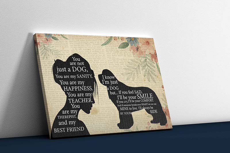 Skitongifts Wall Decoration, Home Decor, Decoration Room Pomeranian Girl Therapist Best Friend You are Not Just A Newfoundland Dog-TT1202