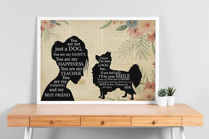 Pomeranian Girl Therapist Best Friend You are Not Just A Papilion Dog-TT1202