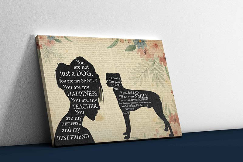 Skitongifts Wall Decoration, Home Decor, Decoration Room Pomeranian Girl Therapist Best Friend You are Not Just A Pinscher Dog-TT1202