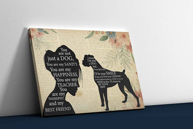 Skitongifts Wall Decoration, Home Decor, Decoration Room Pomeranian Girl Therapist Best Friend You are Not Just A Pit Bull Dog-TT1202