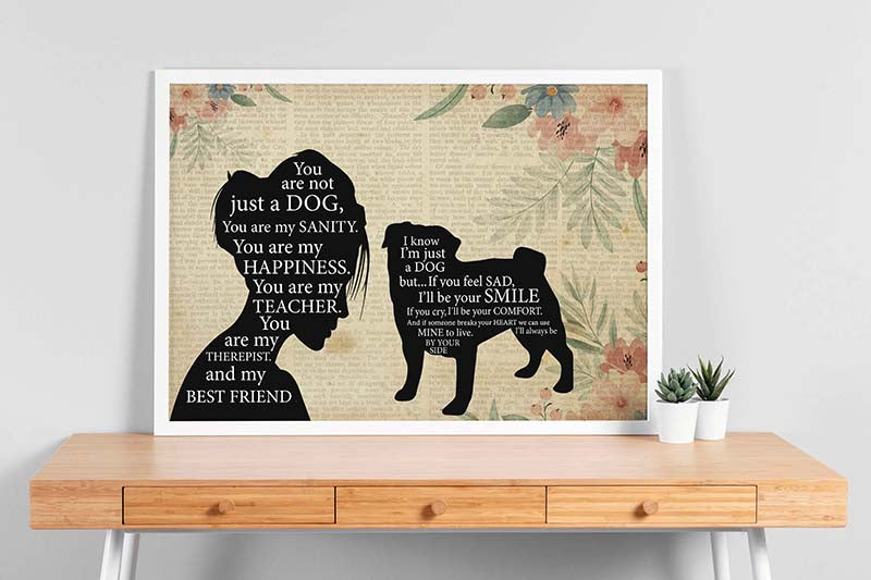 Pomeranian Girl Therapist Best Friend You are Not Just A Pug Dog-TT1202