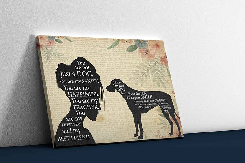 Skitongifts Wall Decoration, Home Decor, Decoration Room Pomeranian Girl Therapist Best Friend You are Not Just A Rhodesian Ridgeback Dog-TT1202