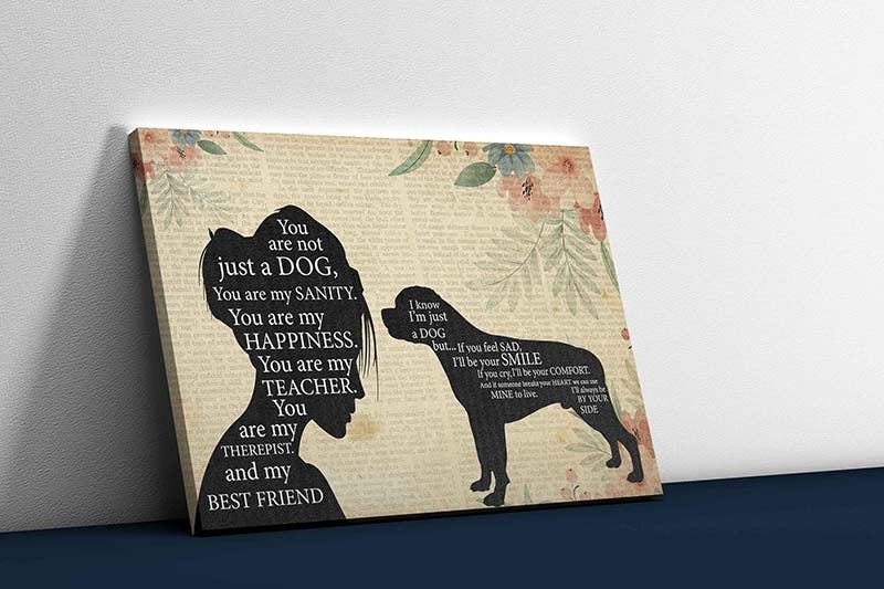 Skitongifts Wall Decoration, Home Decor, Decoration Room Pomeranian Girl Therapist Best Friend You are Not Just A Rottweiler Dog-TT1202