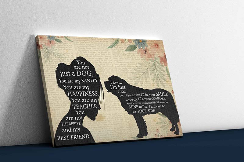 Skitongifts Wall Decoration, Home Decor, Decoration Room Pomeranian Girl Therapist Best Friend You are Not Just A Saint Bernard Dog-TT1202