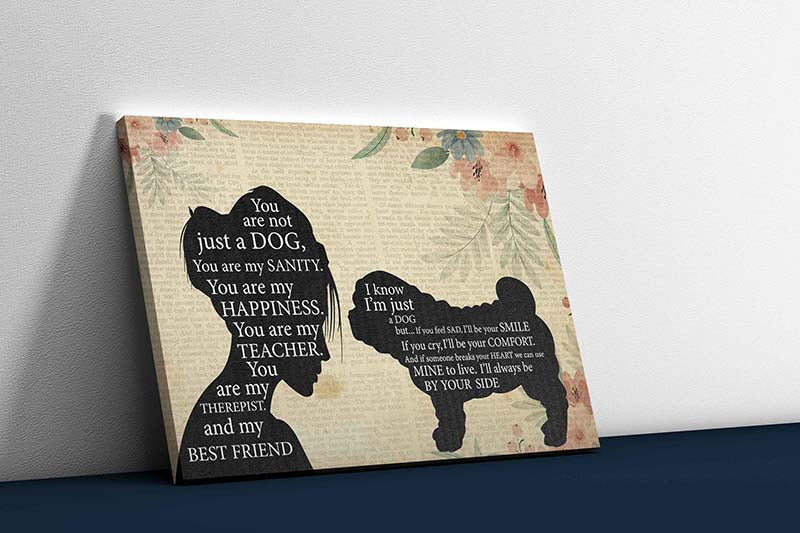 Skitongifts Wall Decoration, Home Decor, Decoration Room Pomeranian Girl Therapist Best Friend You are Not Just A Sharpei Dog-TT1202