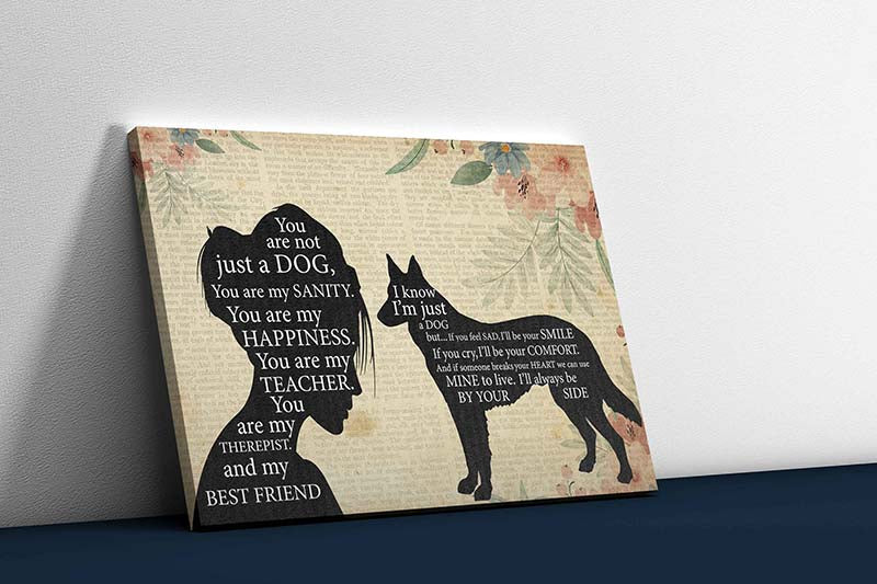 Skitongifts Wall Decoration, Home Decor, Decoration Room Pomeranian Girl Therapist Best Friend You are Not Just A Shepherd Dog-TT1202