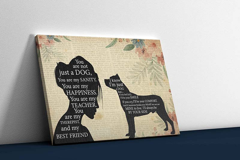 Skitongifts Wall Decoration, Home Decor, Decoration Room Pomeranian Girl Therapist Best Friend You are Not Just A Staffordshire Bulldog Dog-TT1202