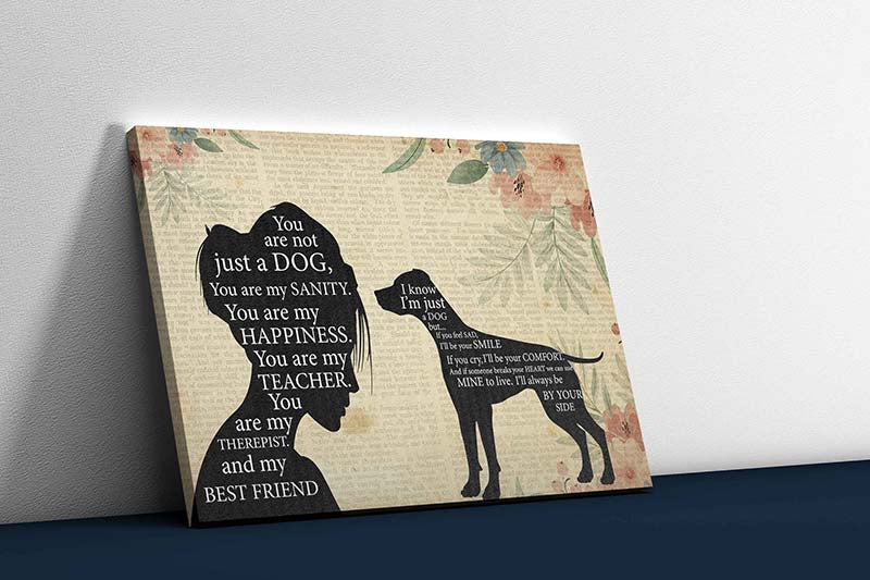 Skitongifts Wall Decoration, Home Decor, Decoration Room Pomeranian Girl Therapist Best Friend You are Not Just A Weimaraner Dog-TT1202
