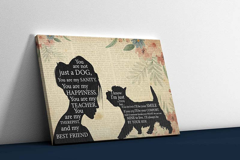 Skitongifts Wall Decoration, Home Decor, Decoration Room Pomeranian Girl Therapist Best Friend You are Not Just A Westie Dog-TT1202