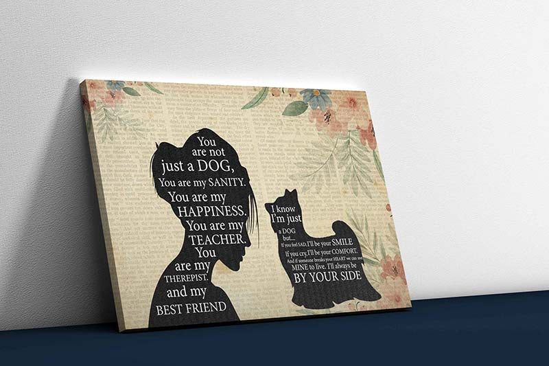 Skitongifts Wall Decoration, Home Decor, Decoration Room Pomeranian Girl Therapist Best Friend You are Not Just A Yorkie Dog-TT1202