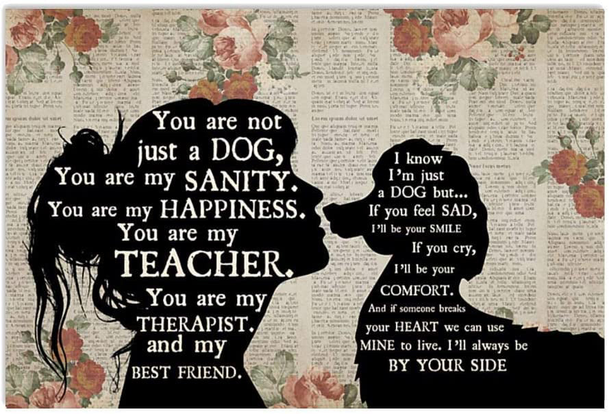 Poodle Girl Girl Therapist Best Friend You Are Not Just A Dog Landscape