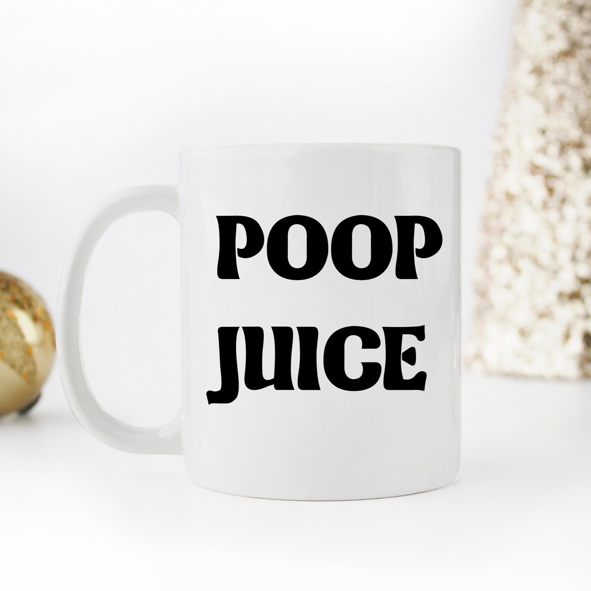 Skitongifts Funny Ceramic Novelty Coffee Mug Poop Juice Funny Poop 9MMAb66