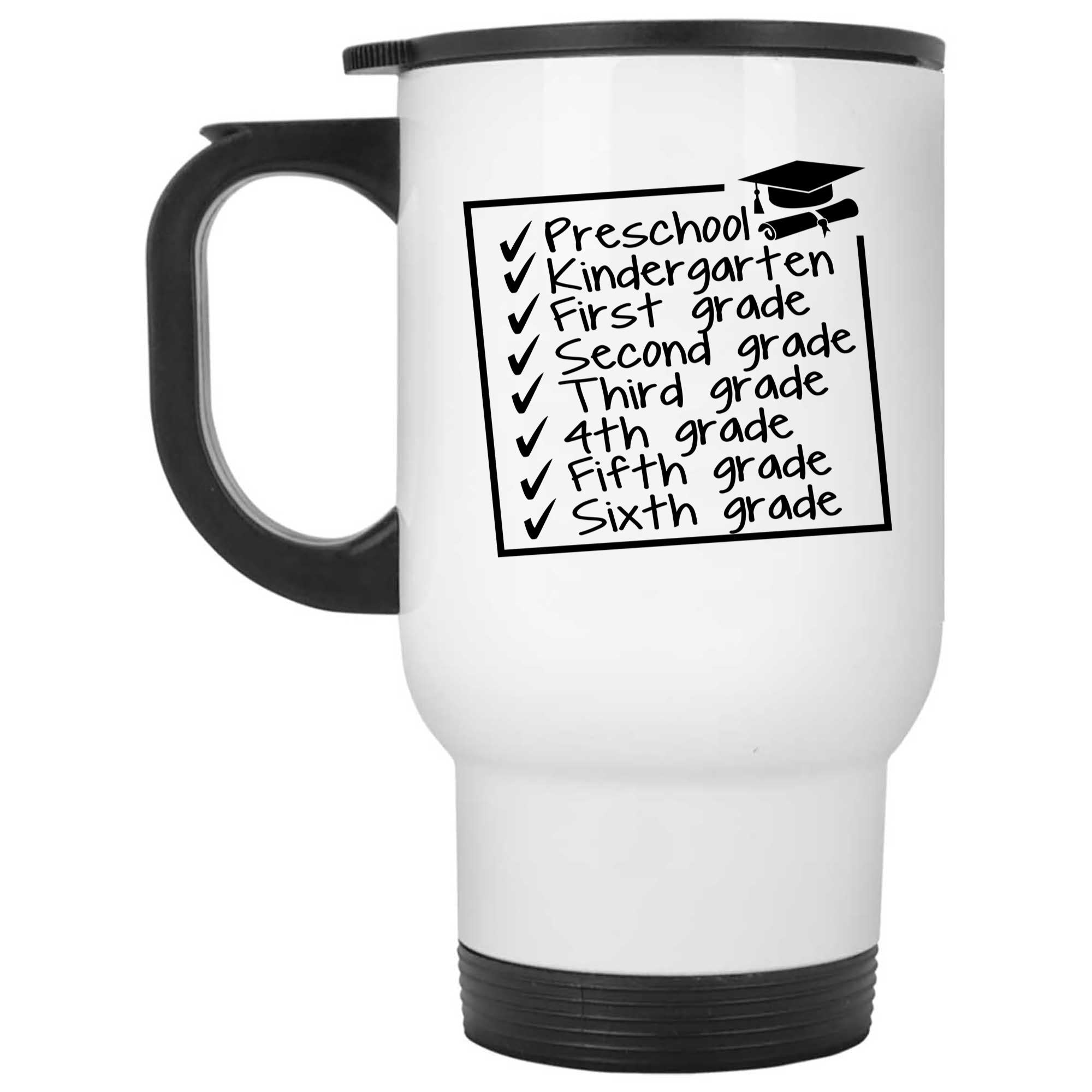 Skitongifts Funny Ceramic Novelty Coffee Mug Preschool, Kindergarten,First Grade,Sixth Grade MpSJwFm