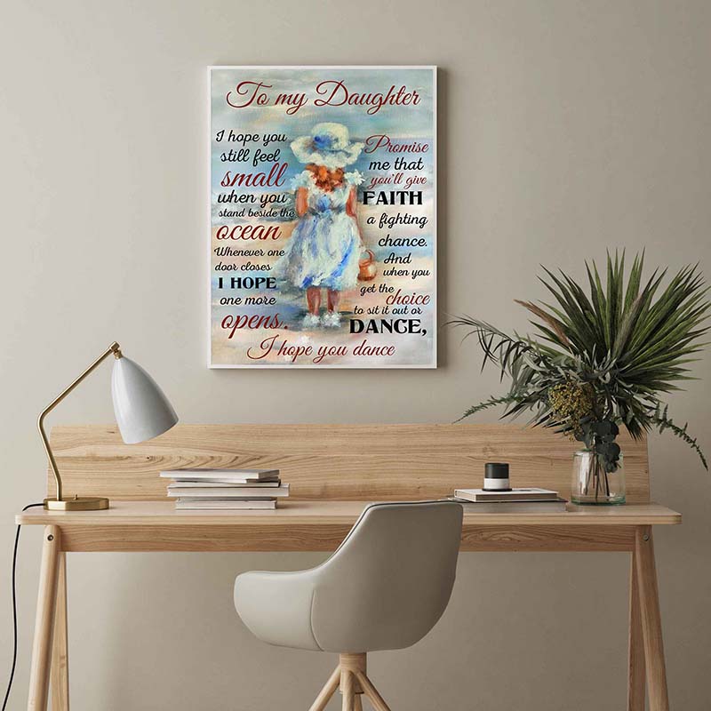 Skitongifts Wall Decoration, Home Decor, Decoration Room Promise Me That You'll Give A Fighting Chance-TT0204