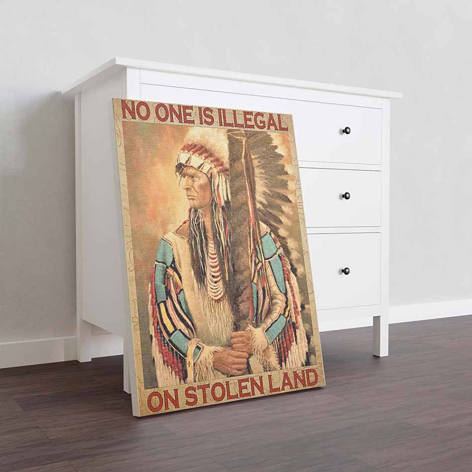 Proud Native Americanone No One Is Illegal On Stolen Land-TT2008