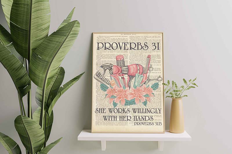Proverbs 3I She works willingly with her hands-TT1011