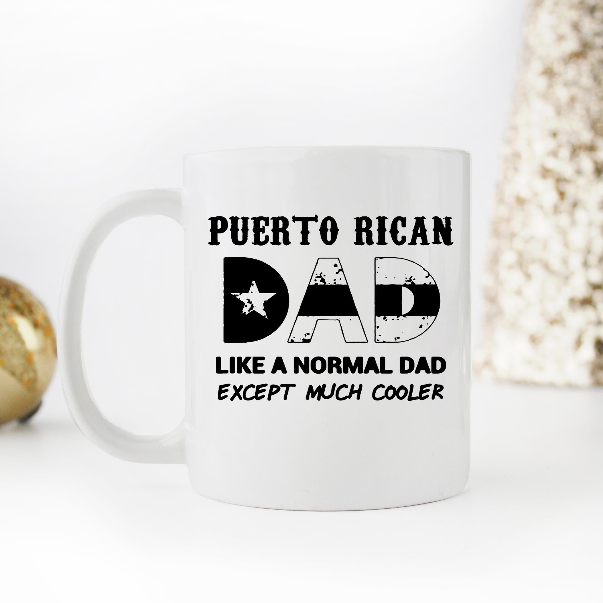 Skitongifts Funny Ceramic Novelty Coffee Mug Puerto Rican Dad OXRYvhB