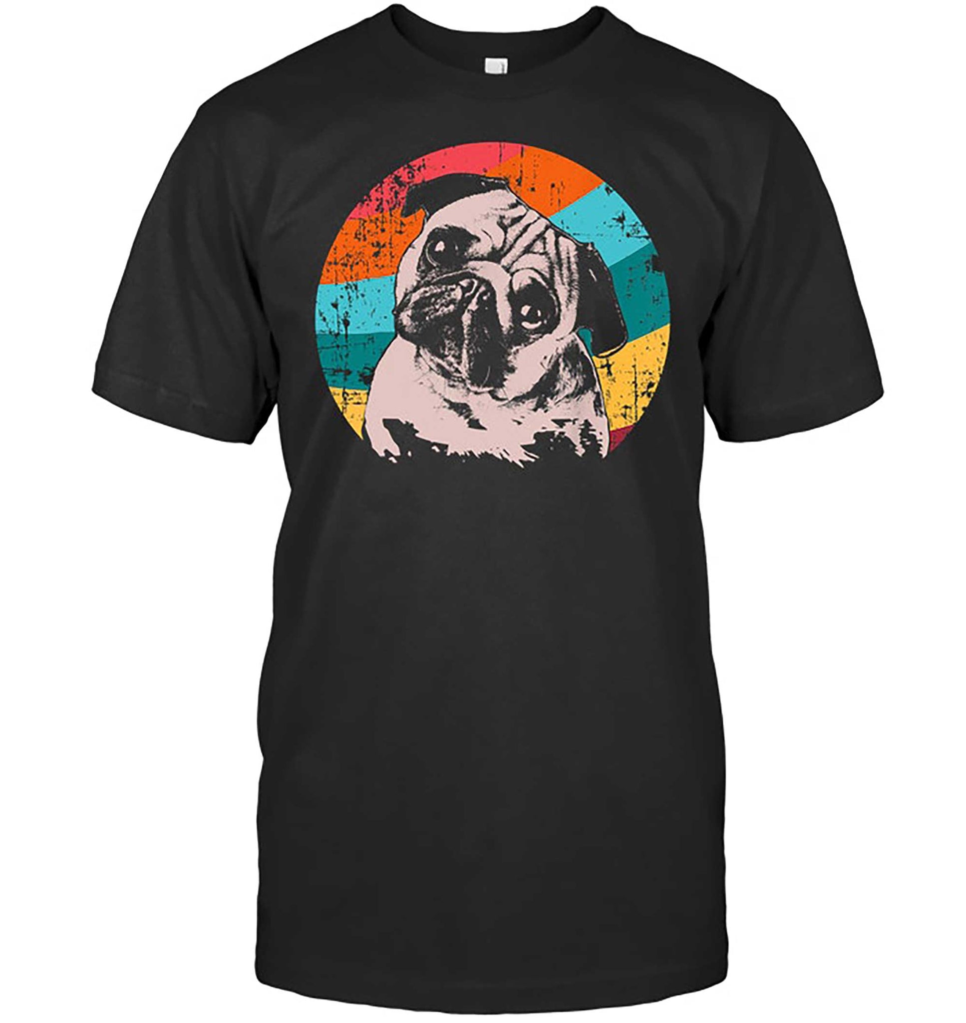 Skitongift-Pug-Retro-Vintage-3-Funny-Shirts-Hoodie-Sweater-Short-Sleeve-Casual-Shirt