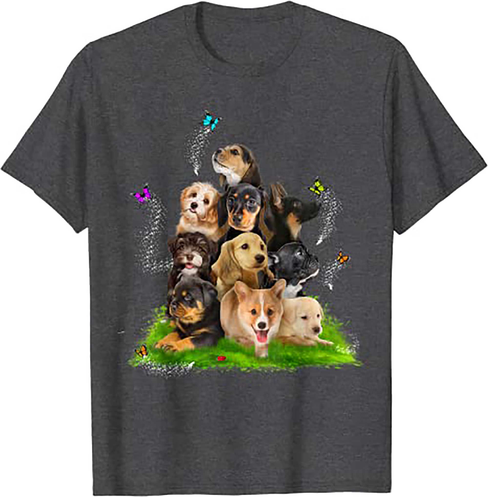 Skitongift Puppy Tshirt, Puppy Pile Shirt, Cute Puppy T Shirt, Dog T Shirt