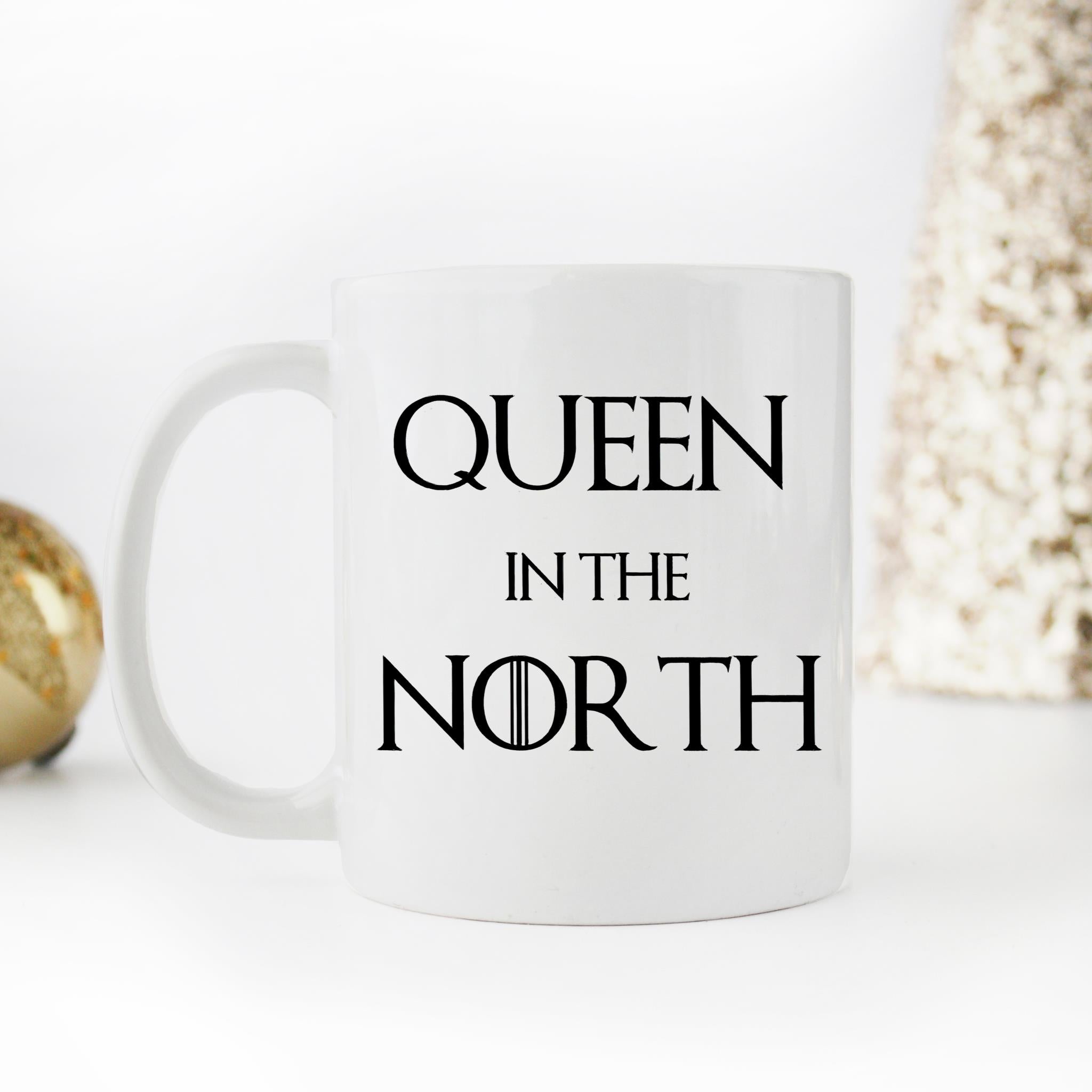 Skitongifts Funny Ceramic Novelty Coffee Mug Queen In The North VZIyYTX