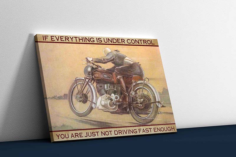 Skitongifts Wall Decoration, Home Decor, Decoration Room Racing If Everything is Under Control You're Just Not Driving Fast-TT0204