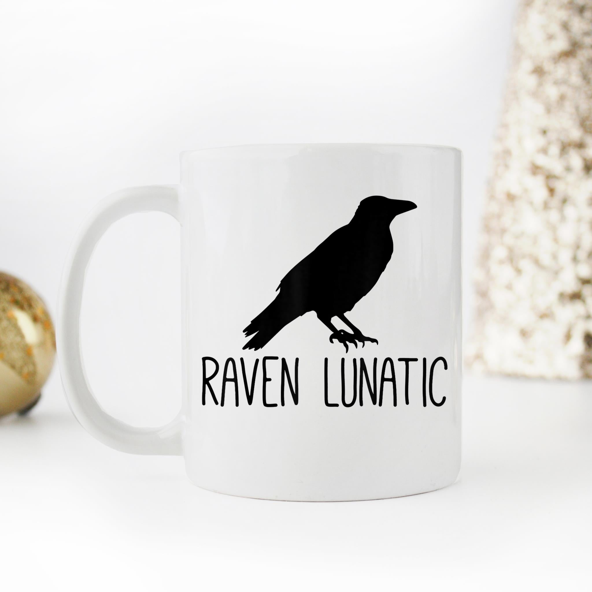 Skitongifts Funny Ceramic Novelty Coffee Mug Raven Lunatic eQCnfC6