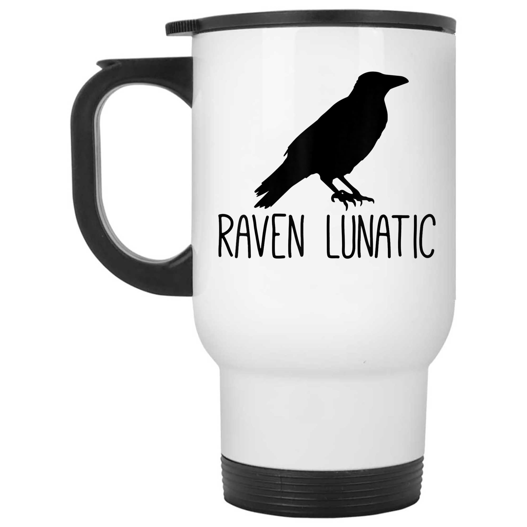 Skitongifts Funny Ceramic Novelty Coffee Mug Raven Lunatic eQCnfC6