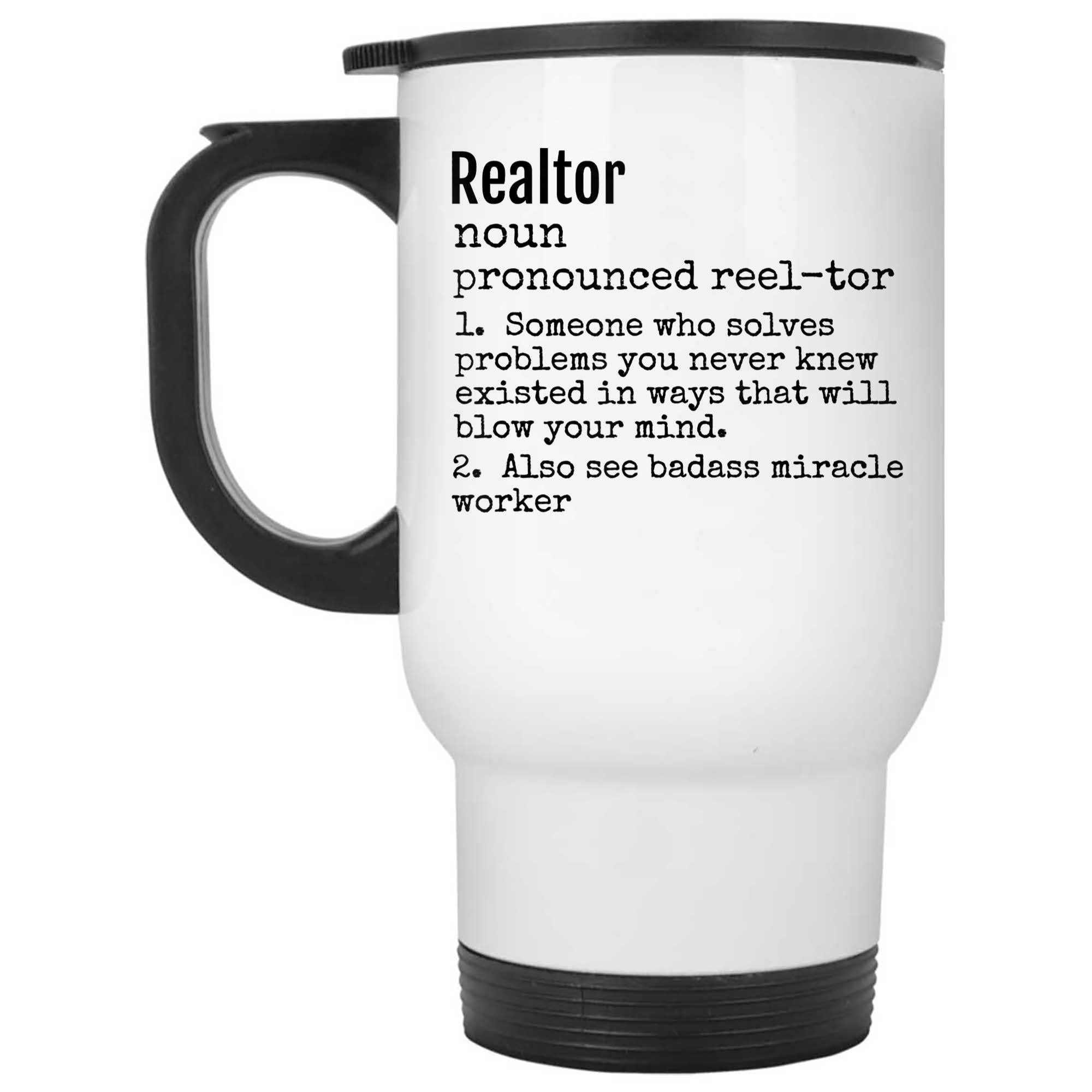 Skitongifts Funny Ceramic Novelty Coffee Mug Realtor Definition PNMsj9p